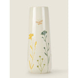 George Home Beige Spring Cottage Pressed Floral Vase GOODS ASDA   