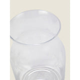 George Home clear glass vase measuring 15x15x25cm, UK version