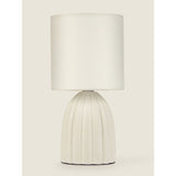 George Home Cream Mini Scallop Table Lamp GOODS ASDA   