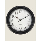 Schwarze Wanduhr von George Home, britische Version