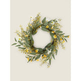 George Home Yellow Mid Size Spring Wreath GOODS ASDA   