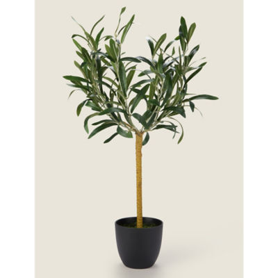 George Home Green Medium Artificial Olive Tree