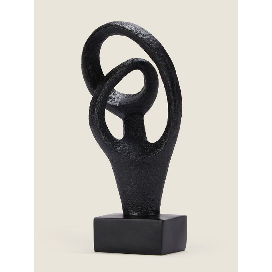 George Home Black Abstract Sculpture GOODS ASDA   