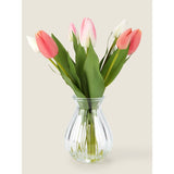 George Home Pink Artificial Tulips In Vase GOODS ASDA   