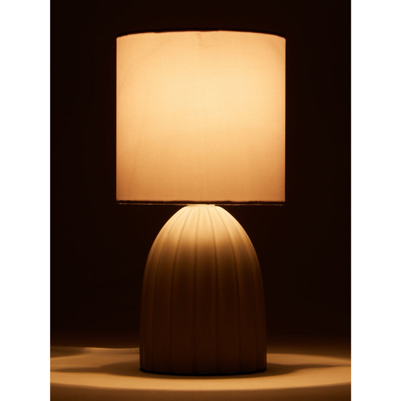 George Home grey mini scallop table lamp 12x12x23.5cm, UK version