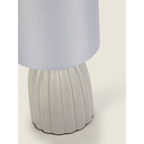 George Home grey mini scallop table lamp 12x12x23.5cm, UK version