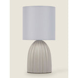 George Home Grey Mini Scallop Table Lamp GOODS ASDA   