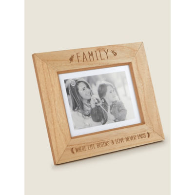 George Home Family Wood Frame landscape photo frame 8x6 inch, UK version