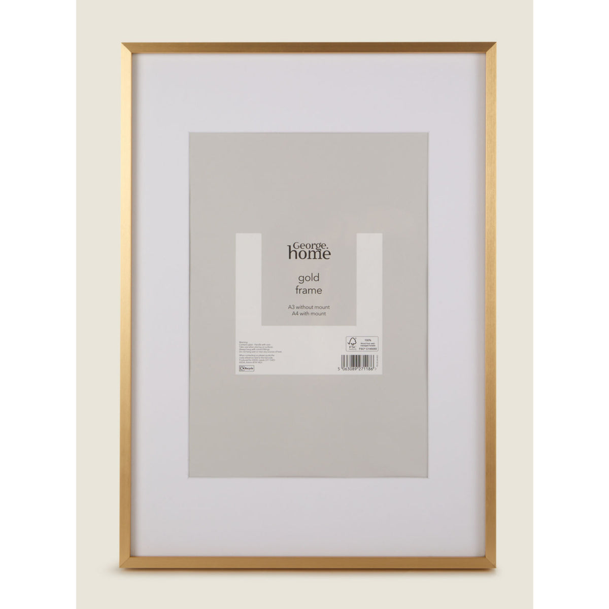 George Home gold-tone A3 aluminium frame, UK version