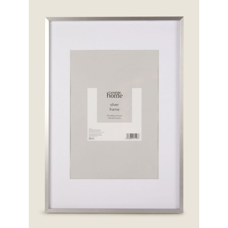 George Home silver-tone A3 aluminium photo frame, UK version