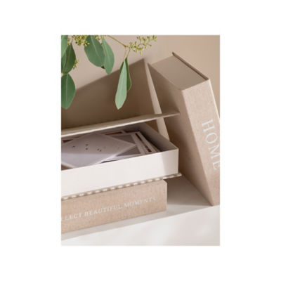 مجموعة تخزين منزلية طبيعية من 3 قطع من كتب التخزين At Home with Stacey Solomon Natural Storage Books Home Storage Set of 3- اشترِ عبر الإنترنت من McGrocer
