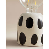 George Home White Spotty ceramic battery light - British product