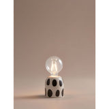 George Home White Spotty ceramic battery light - British product