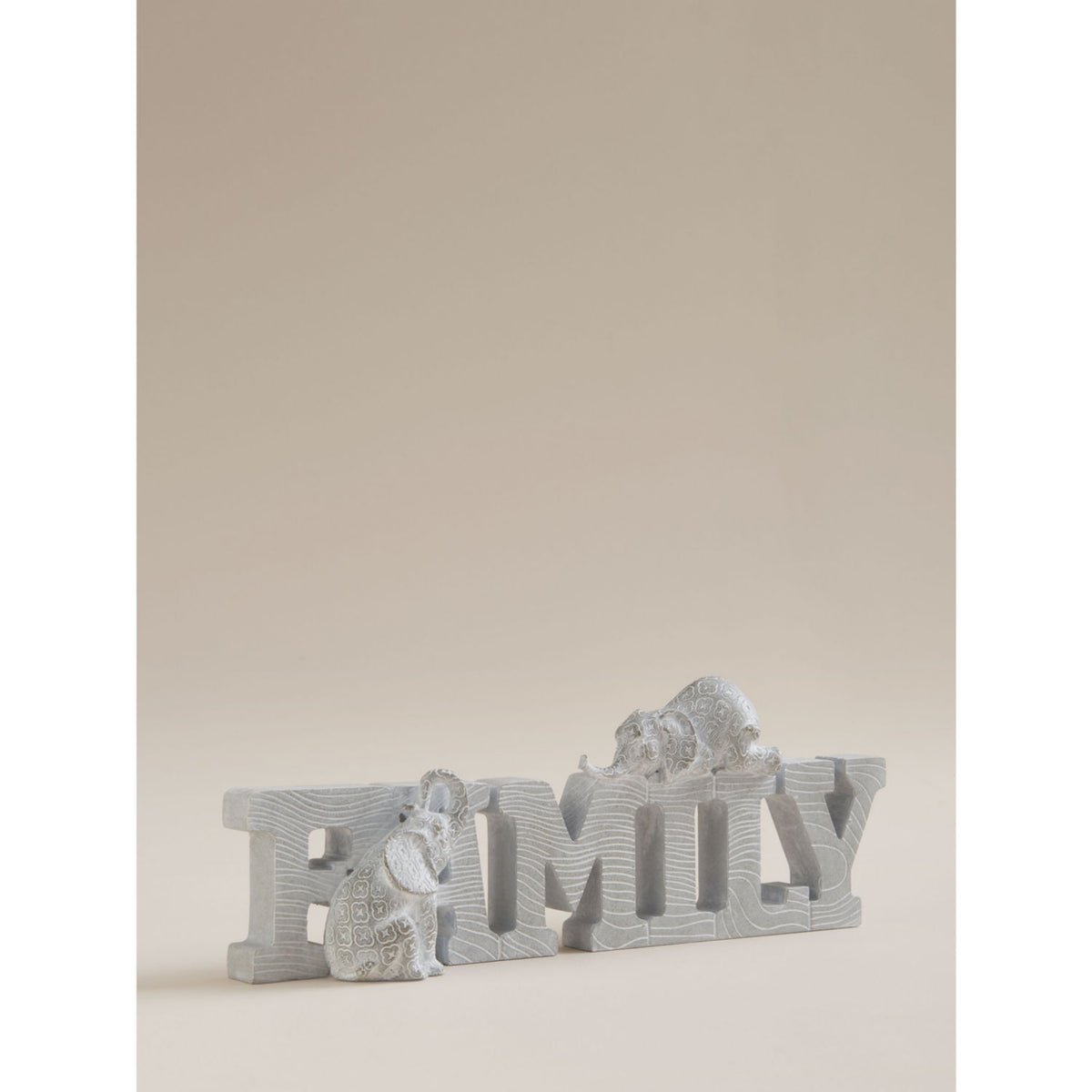 George Home natural elephant family sign 31cm, imported from the UK