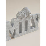 George Home natural elephant family sign 31cm, imported from the UK
