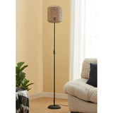 George Home black rattan floor lamp - British product