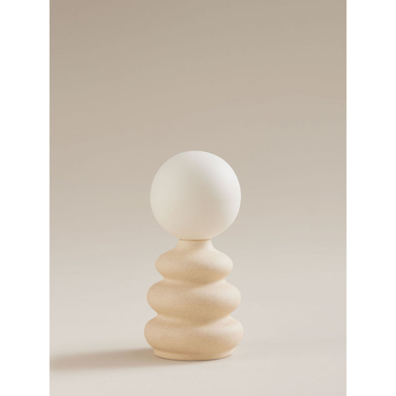 George Home cream ceramic battery decorative light, UK version