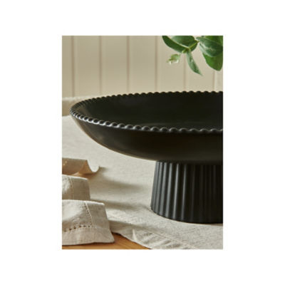 At Home with Stacey Solomon black ceramic beaded bowl, imported from the UK