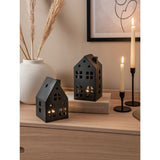 Stacey Solomon black ceramic candle holder set of 2 - British product