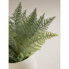 George Home artificial fern cream footed pot 28cm, imported from the UK