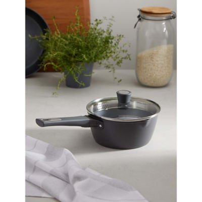 Gino D'Acampo Grey Non-Stick Oven Safe Saucepan 18cm