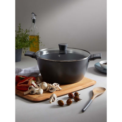 Cacerola gris Gino D'Acampo de 28 cm, versión para Reino Unido