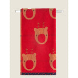 George Home Christmas reindeer hand towel - British product