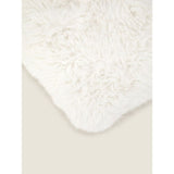 George Home cream shaggy faux fur hot water bottle, UK version