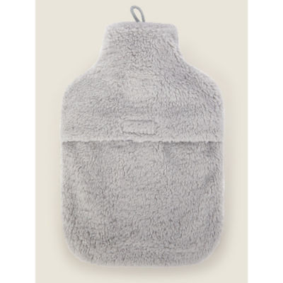 George Home grey teddy fleece hot water bottle, UK version
