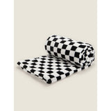 George Home Embossed Checkerboard Throw GOODS ASDA   