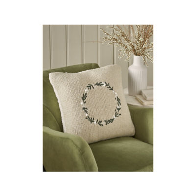ASDA Stacey Solomon Natural Christmas Wreath Cushion 45 x 45 cm- Buy online at McGrocer