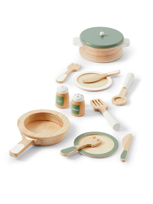 George Home Asquith Wooden Cooking Set GOODS ASDA   