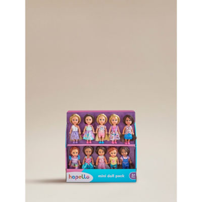 Hapello Mini Doll & Outfits Bundle 10-piece set, UK version