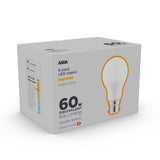 ASDA LED Classic 60W Large Bayonet Lightbulb 6PK GOODS ASDA   