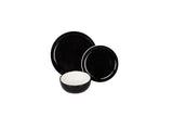 George Home Black Two-Tone Dinner Set - 12 Piece GOODS ASDA   