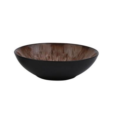 George Home Brown Reactive Glaze Stoneware Dinner Set 12 piece, UK version