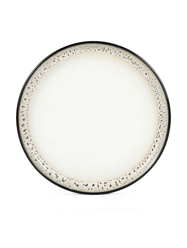 George Home Black Reactive Glaze Dinner Plate