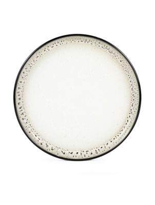 Assiette de dîner en grès à glaçure réactive noire ASDA George Home - Acheter en ligne sur McGrocer