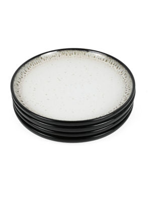 Assiette de dîner en grès à glaçure réactive noire ASDA George Home - Acheter en ligne sur McGrocer