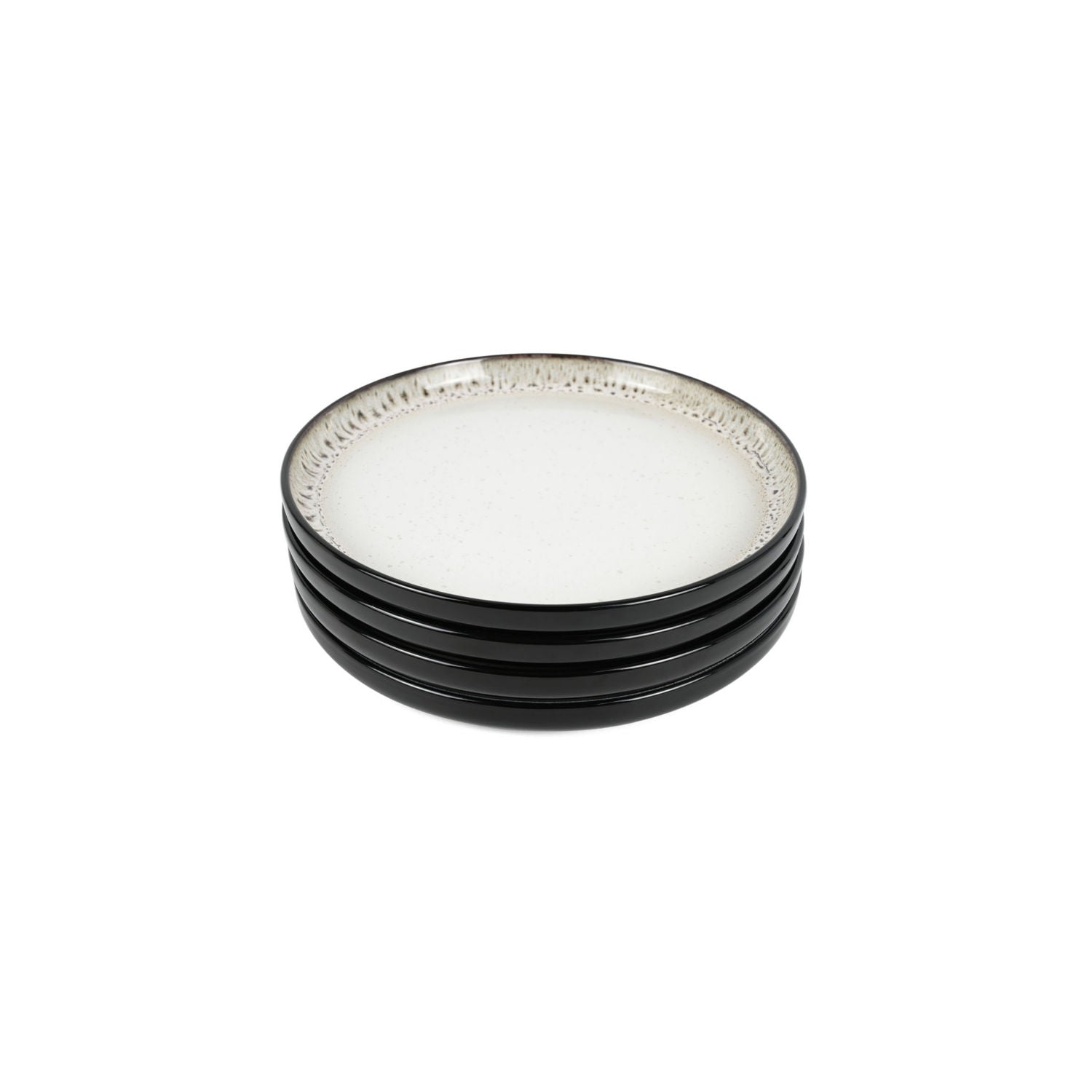 George Home black reactive glaze side plate 20cm, UK version