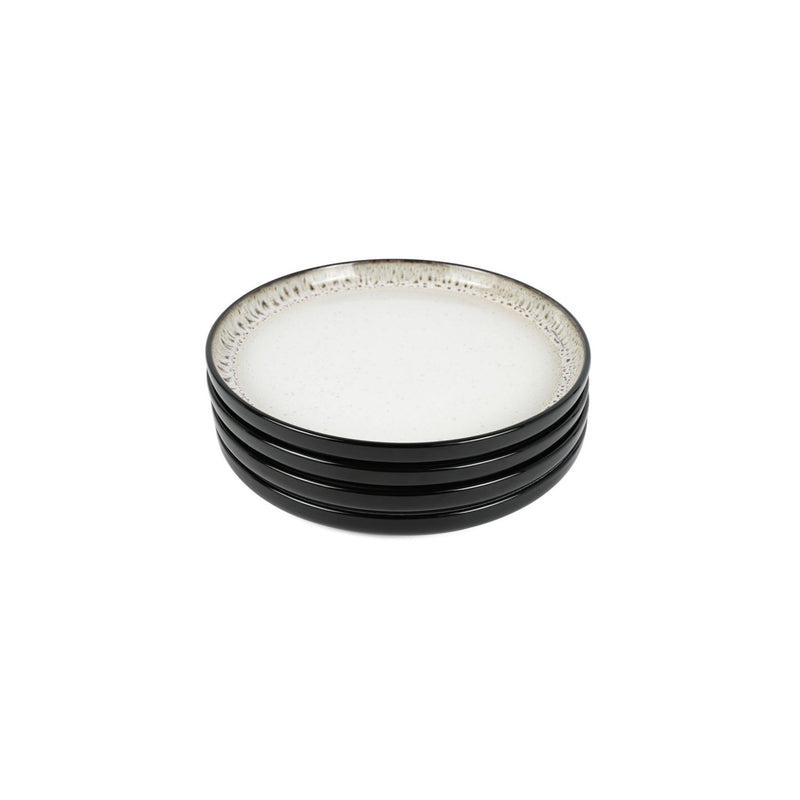 George Home black reactive glaze side plate 20cm, UK version