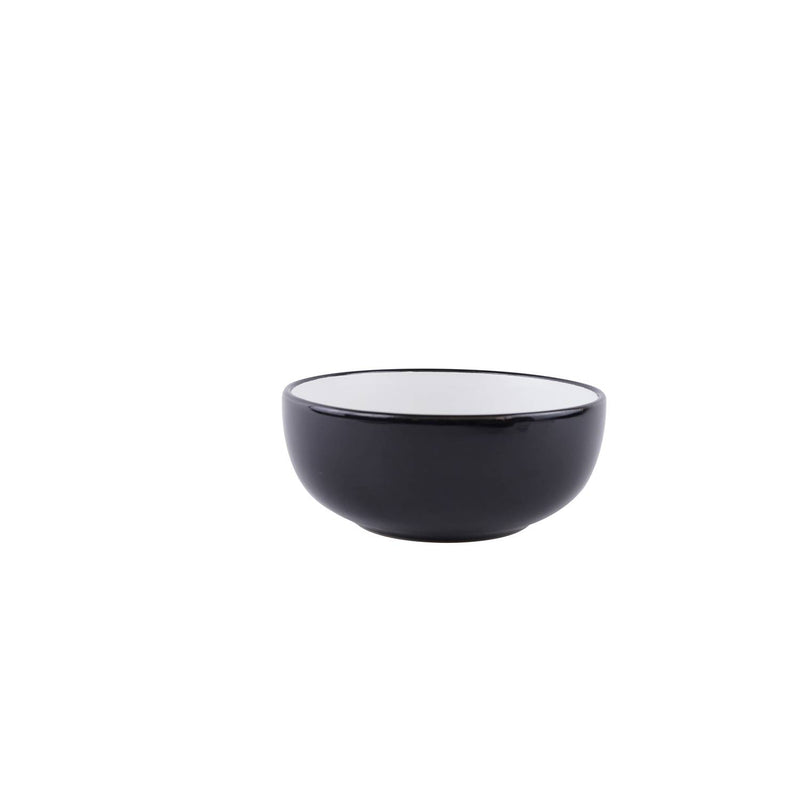 George Home black two tone stoneware cereal bowl - British product