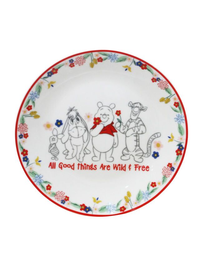 George Home Disney Winnie The Pooh Side Plate - Set of 4 GOODS ASDA   