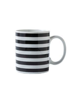 George Home black striped mug 8x8x9.6cm, UK version