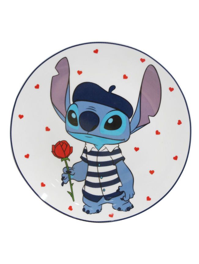 George Home Disney Stitch Love Dinner Plate - Set of 4 GOODS ASDA   