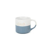 George Home blue and white reactive glaze dad mug, UK version