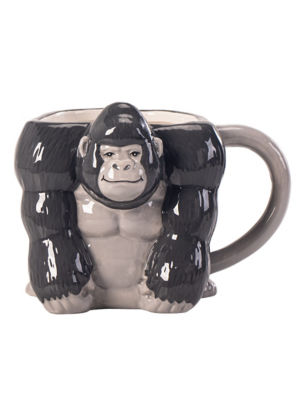 George Home grey gorilla-shaped mug 0.36kg, UK version