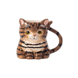 George Home brown cat-shaped mug (British brand)