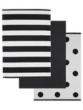 George Home Black And White Spot And Stripe Tea Towels GOODS ASDA   