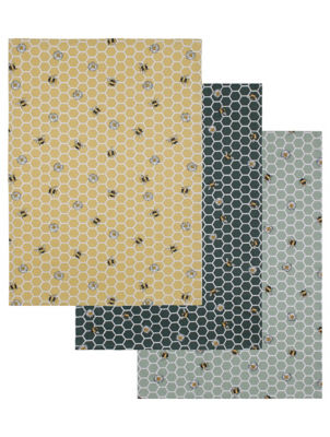 George Home Bee Hexagon Kjøkkenhåndklær 65x42cm